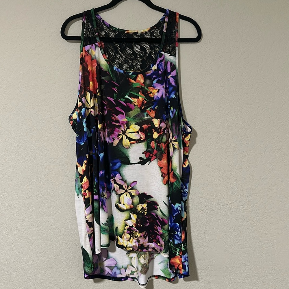 Floral Lacey Tank Top